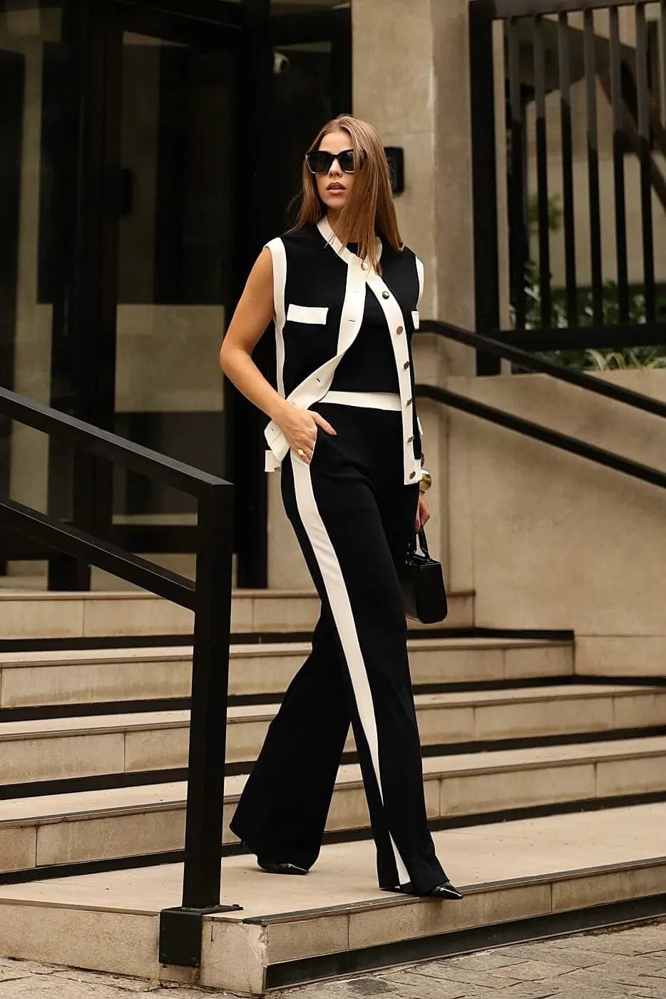 Conjunto bicolor Sílvia